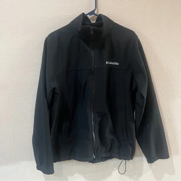 Columbia Black Full-Zip Jacket Mens Casual Winter Fall Medium Everyday Work  Goo - Picture 4 of 9